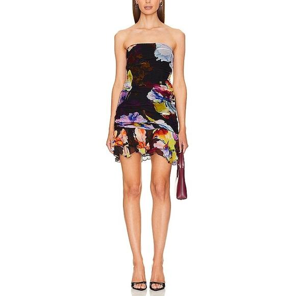 Rococo Sand Black Chiffon Mini Dress Size XS - Picture 1 of 5